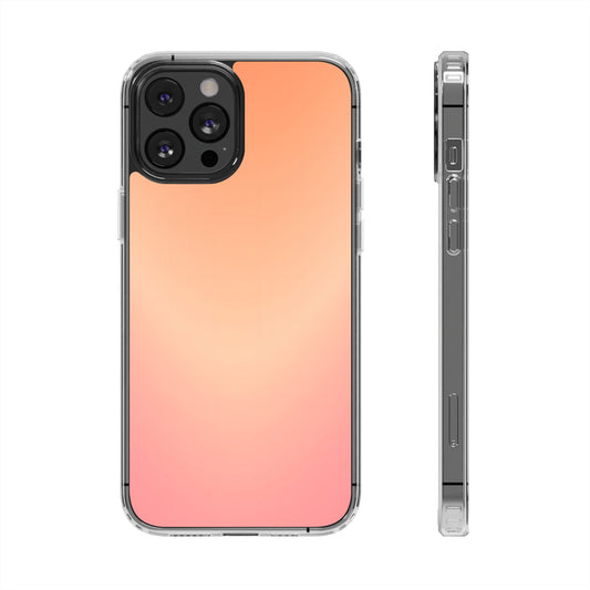 Golden Hour Aura Clear Case - MagSafe Compatible Sunset Gradient Cover