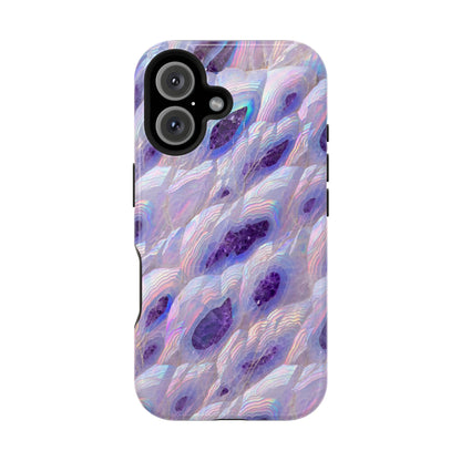 Amethyst Geode: Iridescent Purple Crystal MagSafe Case