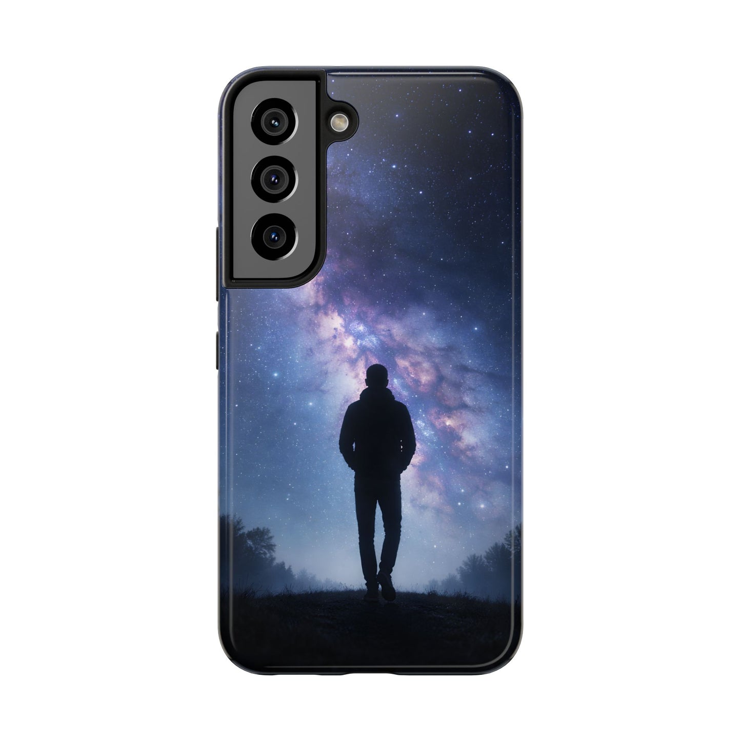 Milky Way Stargazer Tough Case - Celestial Galaxy Silhouette Cover for iPhone & Samsung