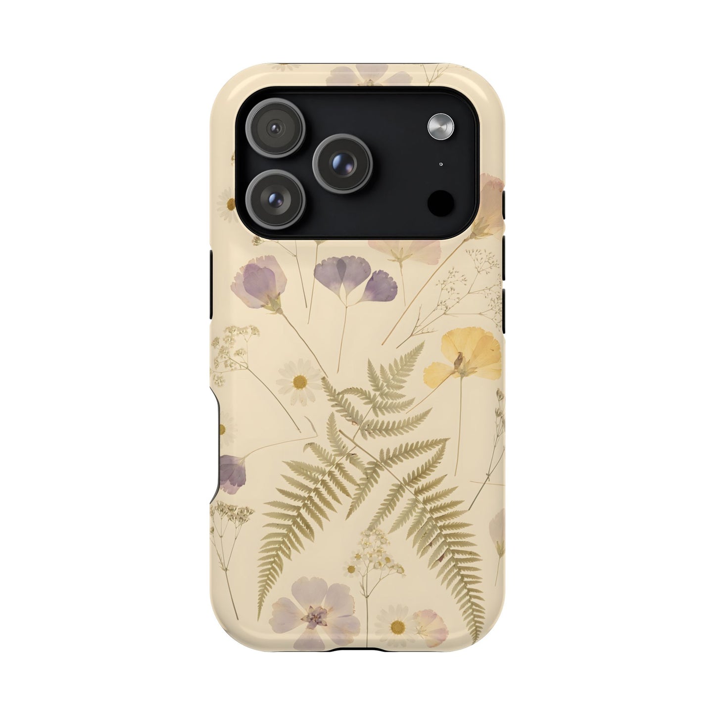 Pressed Wildflowers Vintage Herbarium Magnetic Case