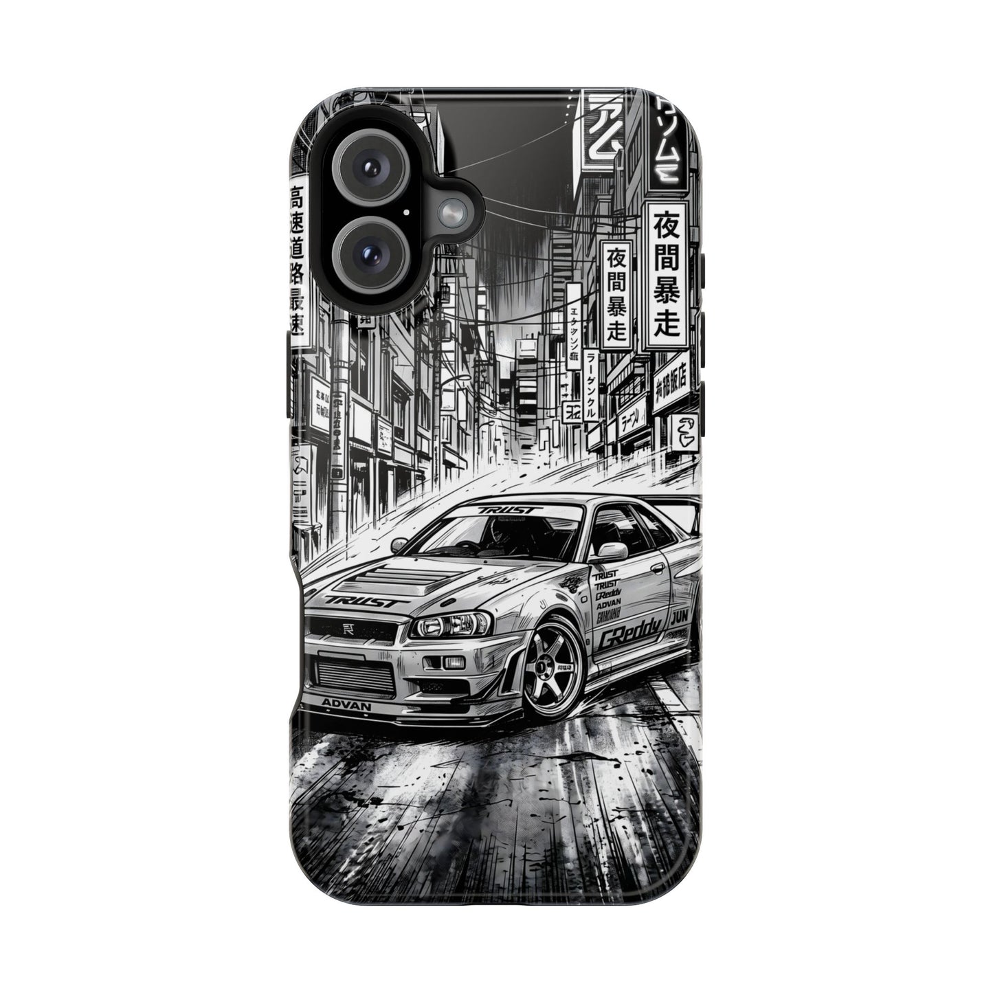 JDM Skyline Tokyo Drift Magnetic Impact Case
