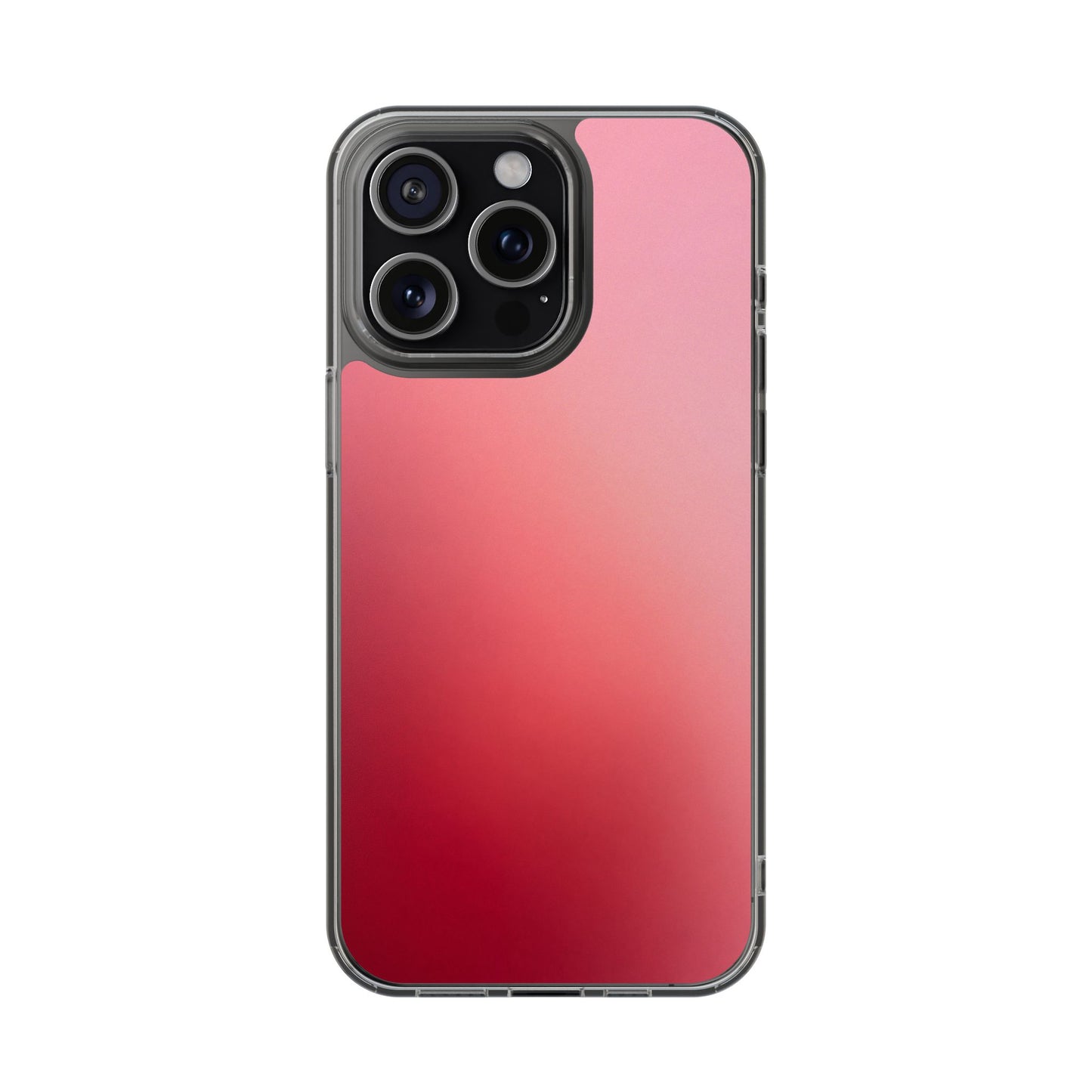 Berry Aura Clear Case - MagSafe Compatible Pink to Red Gradient Cover