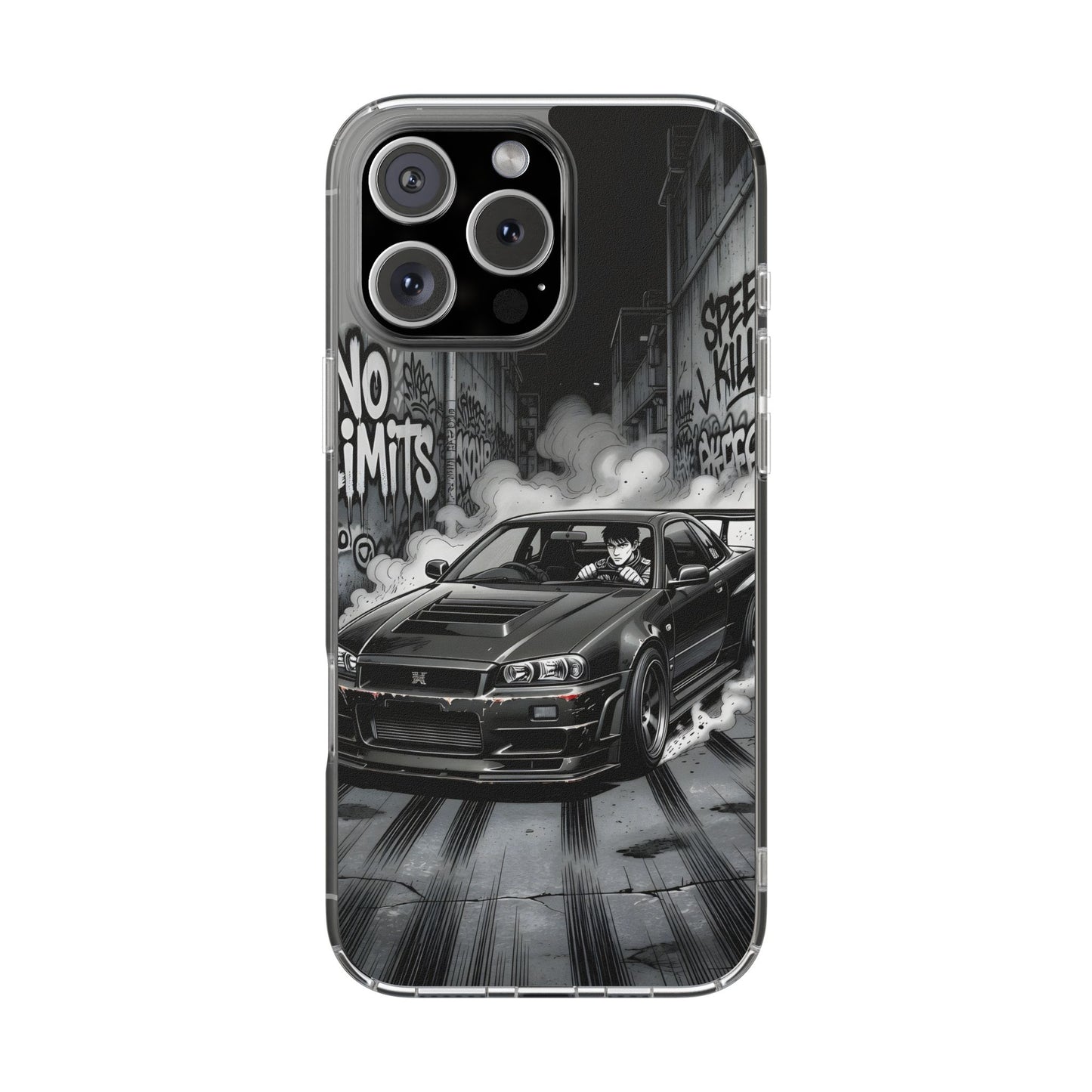 Tokyo Drift Manga Clear Case - MagSafe Compatible JDM Car Cover