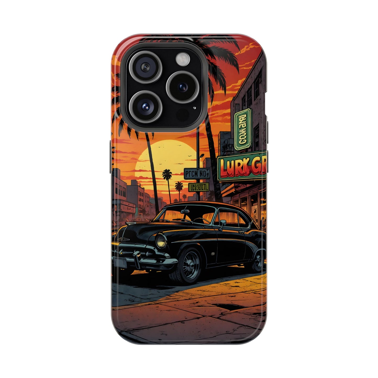 West Coast Cruiser: Retro Sunset Graphic Novel MagSafe Case