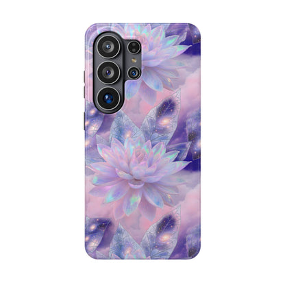 Ethereal Aura: Cosmic Iridescent Lotus MagSafe Case