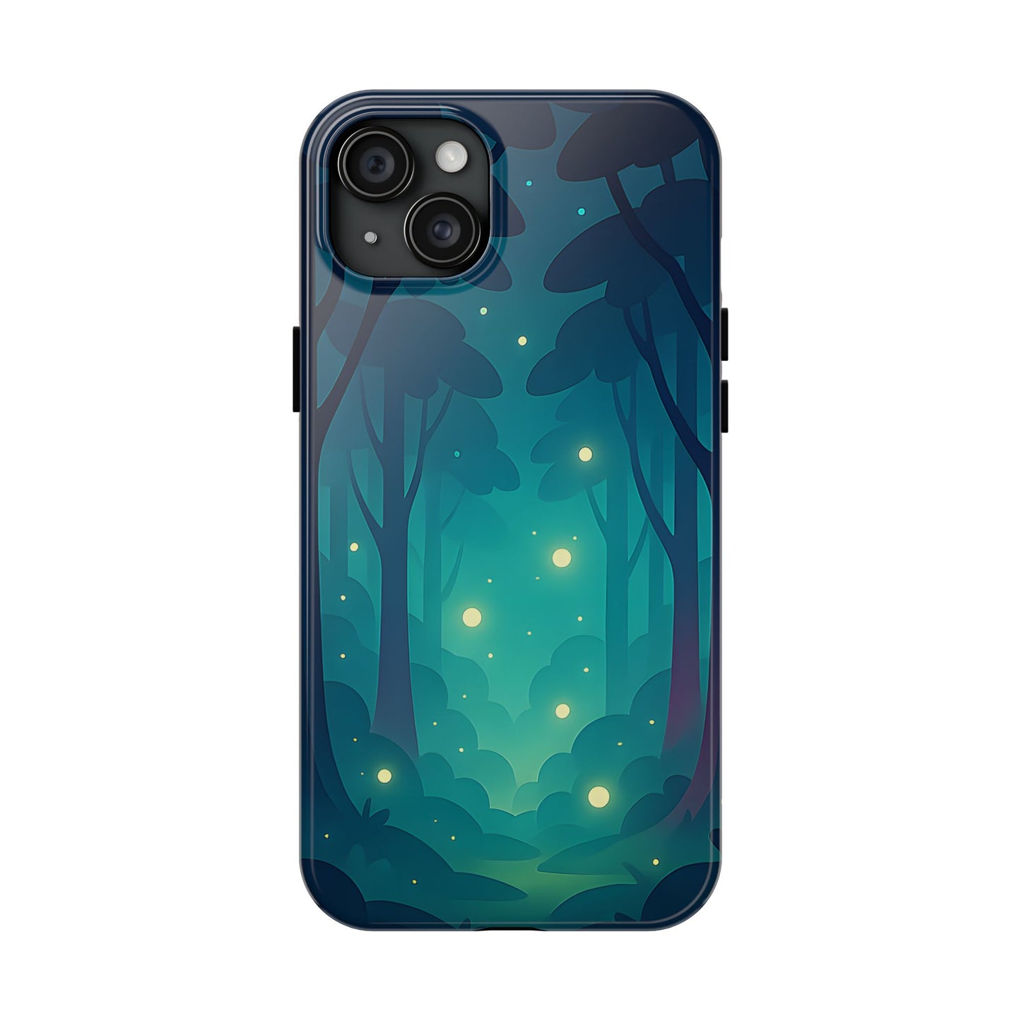 Enchanted Forest Fireflies Case - Mystic Nature Tough Cover for iPhone & Samsung