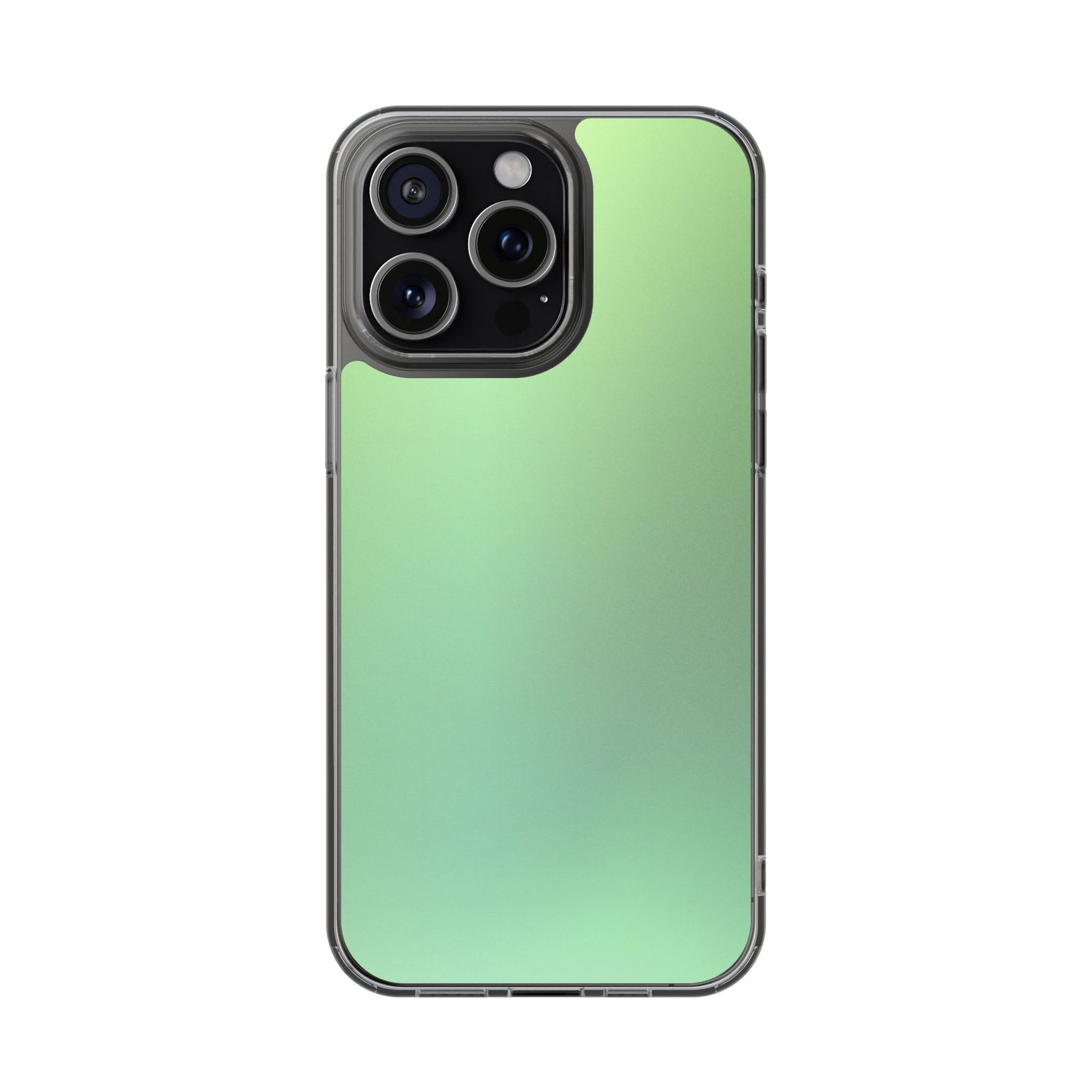 Soft Pistachio Aura Clear Case - MagSafe Compatible Mint Gradient Cover