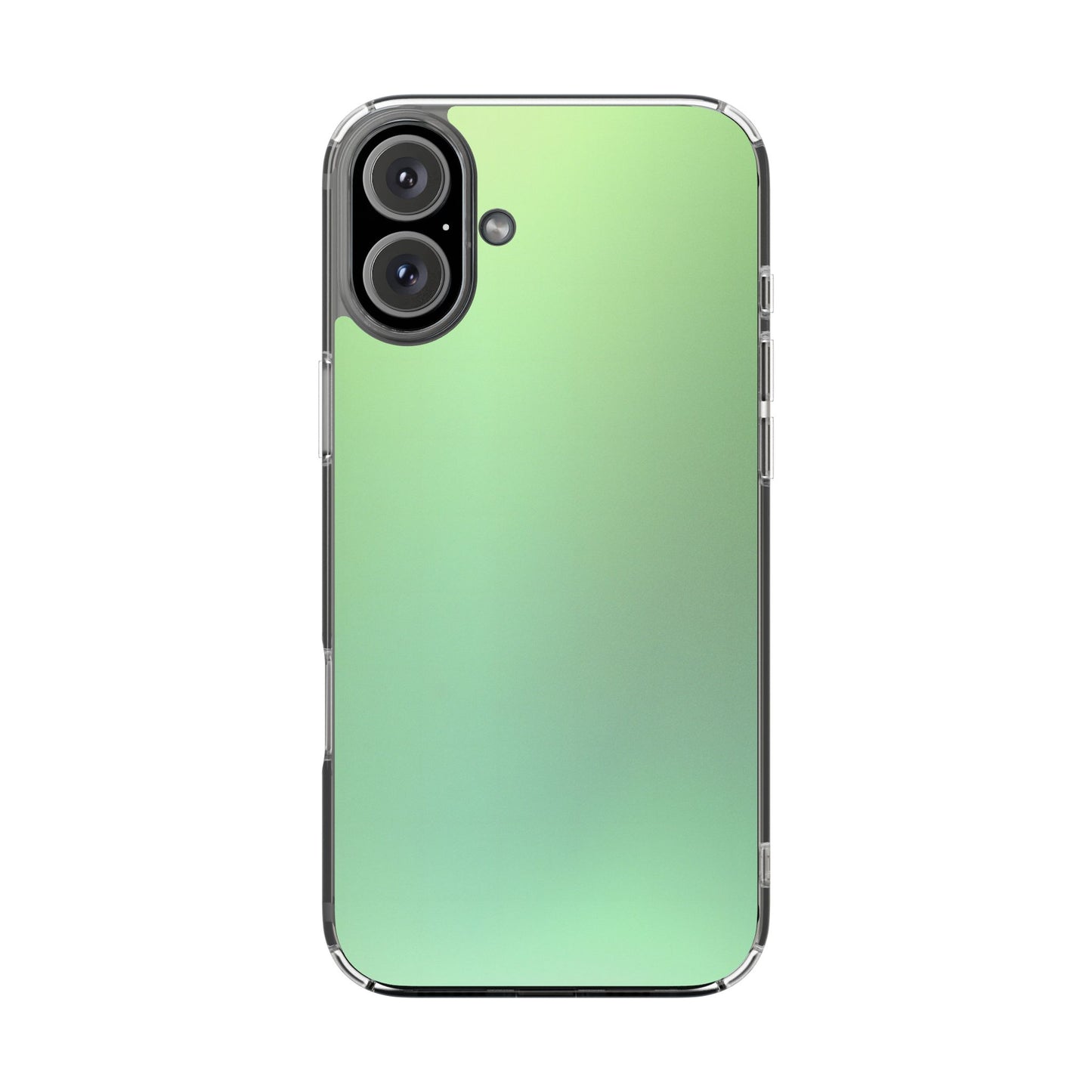 Soft Pistachio Aura Clear Case - MagSafe Compatible Mint Gradient Cover