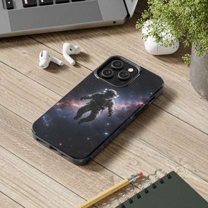 Deep Space Nebula Astronaut Tough Case - Realistic Galactic Cover for iPhone & Samsung
