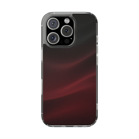 Dark Burgundy Silk Aura Case - MagSafe Compatible Elegant Cover