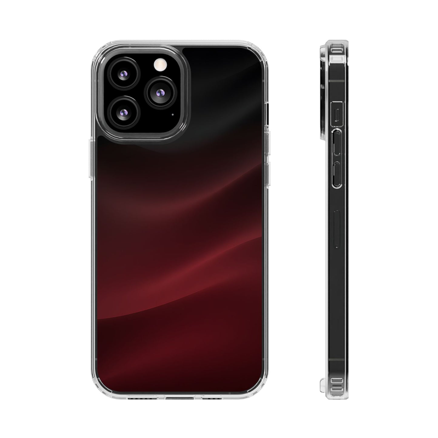 Dark Burgundy Silk Aura Case - MagSafe Compatible Elegant Cover