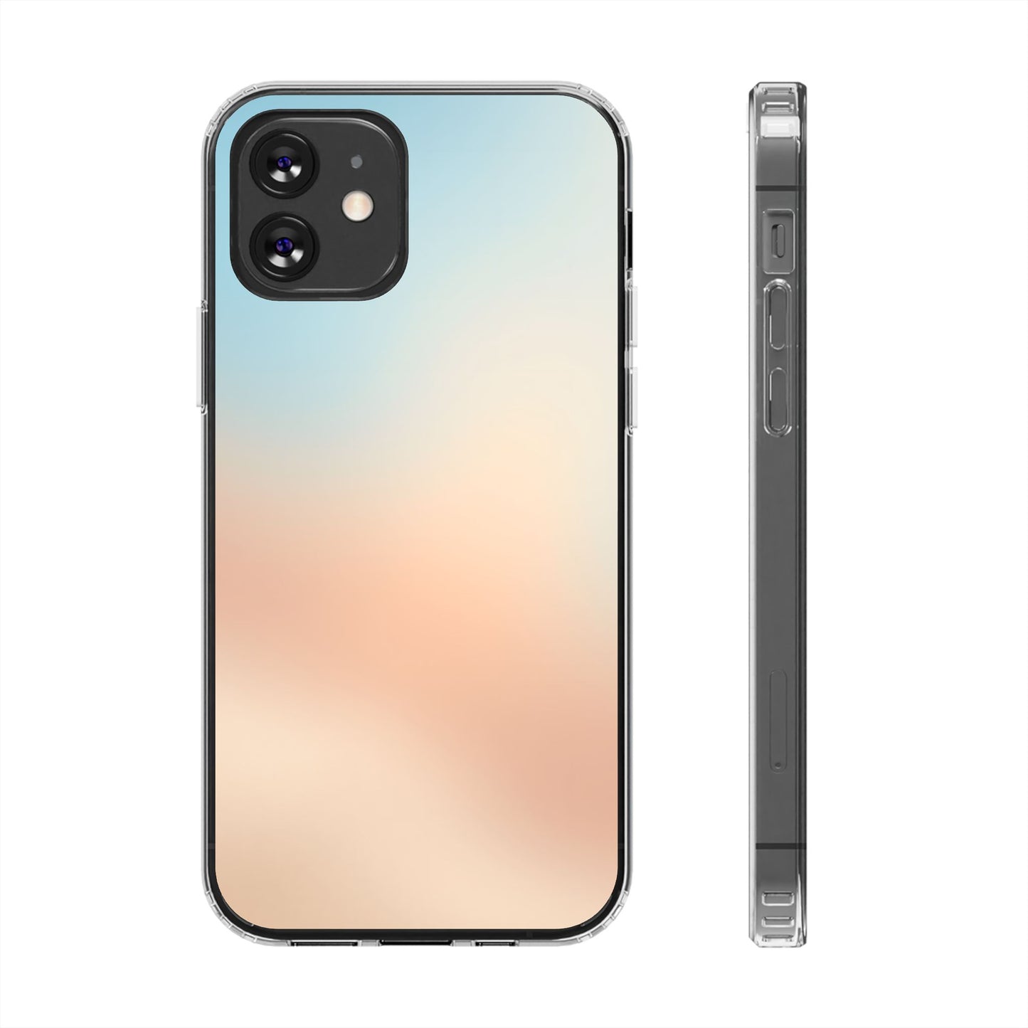 Coastal Dawn Clear Case - MagSafe Compatible Pastel Gradient Cover