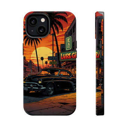 West Coast Cruiser: Retro Sunset Graphic Novel MagSafe Case