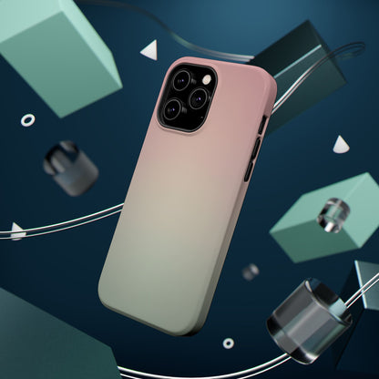 Pink to Sage Green Gradient Magnetic Impact Case