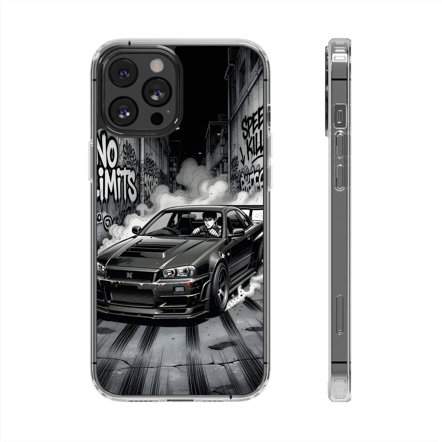 Tokyo Drift Manga Clear Case - MagSafe Compatible JDM Car Cover
