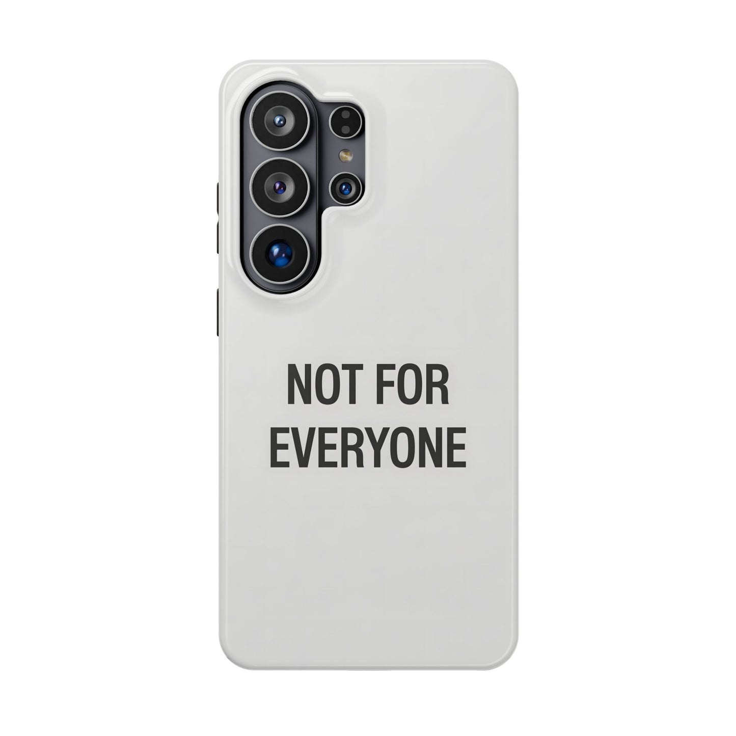 Elevated Exclusivity: NOT FOR EVERYONE Minimalist Bone White Case