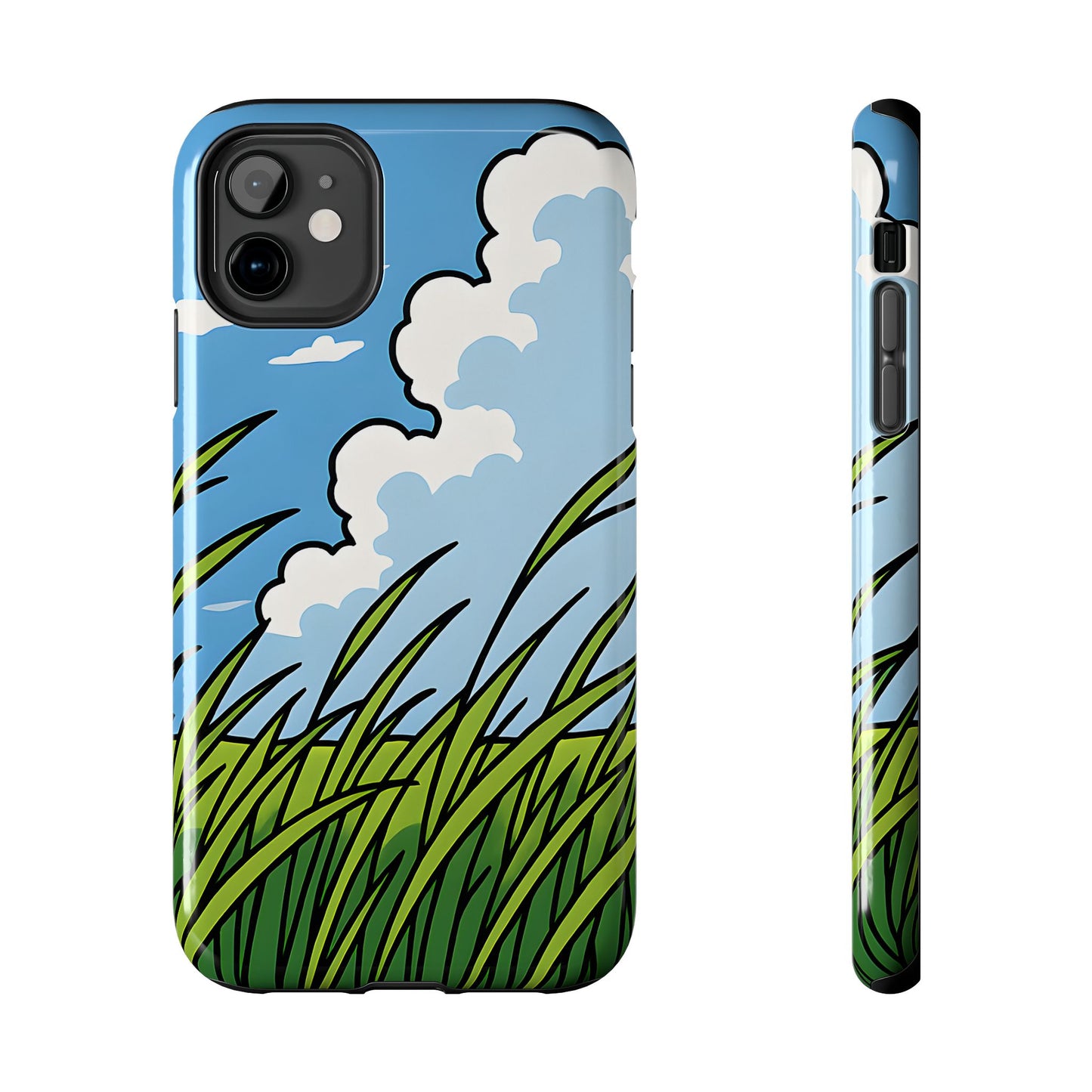 Breezy Meadow Tough Case - Blue Sky & Summer Grass Aesthetic Cover