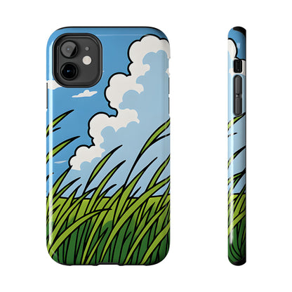 Breezy Meadow Tough Case - Blue Sky & Summer Grass Aesthetic Cover