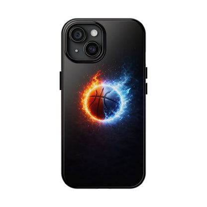 Fire and Ice Basketball Tough Case - Elemental Balance Cover for iPhone & Samsung