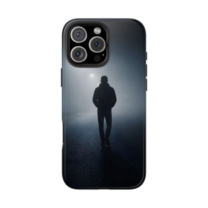 Foggy Night Silhouette Tough Case - Urban Mystery Cover for iPhone & Samsung