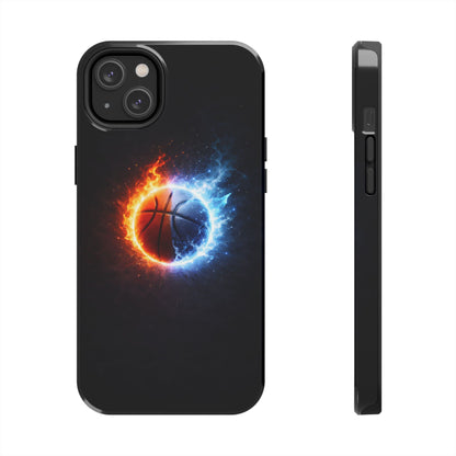 Fire and Ice Basketball Tough Case - Elemental Balance Cover for iPhone & Samsung