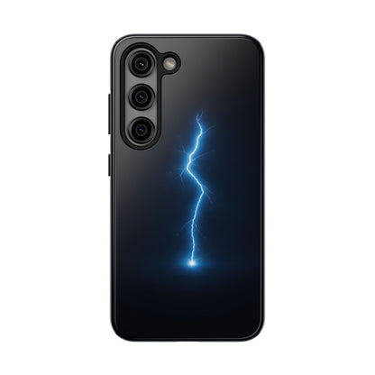 Blue Lightning Bolt Tough Case - Deep Sky Electric Cover for iPhone & Samsung