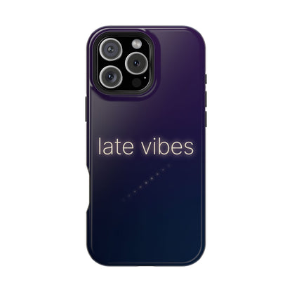 Late Vibes Purple Gradient Magnetic Impact Case