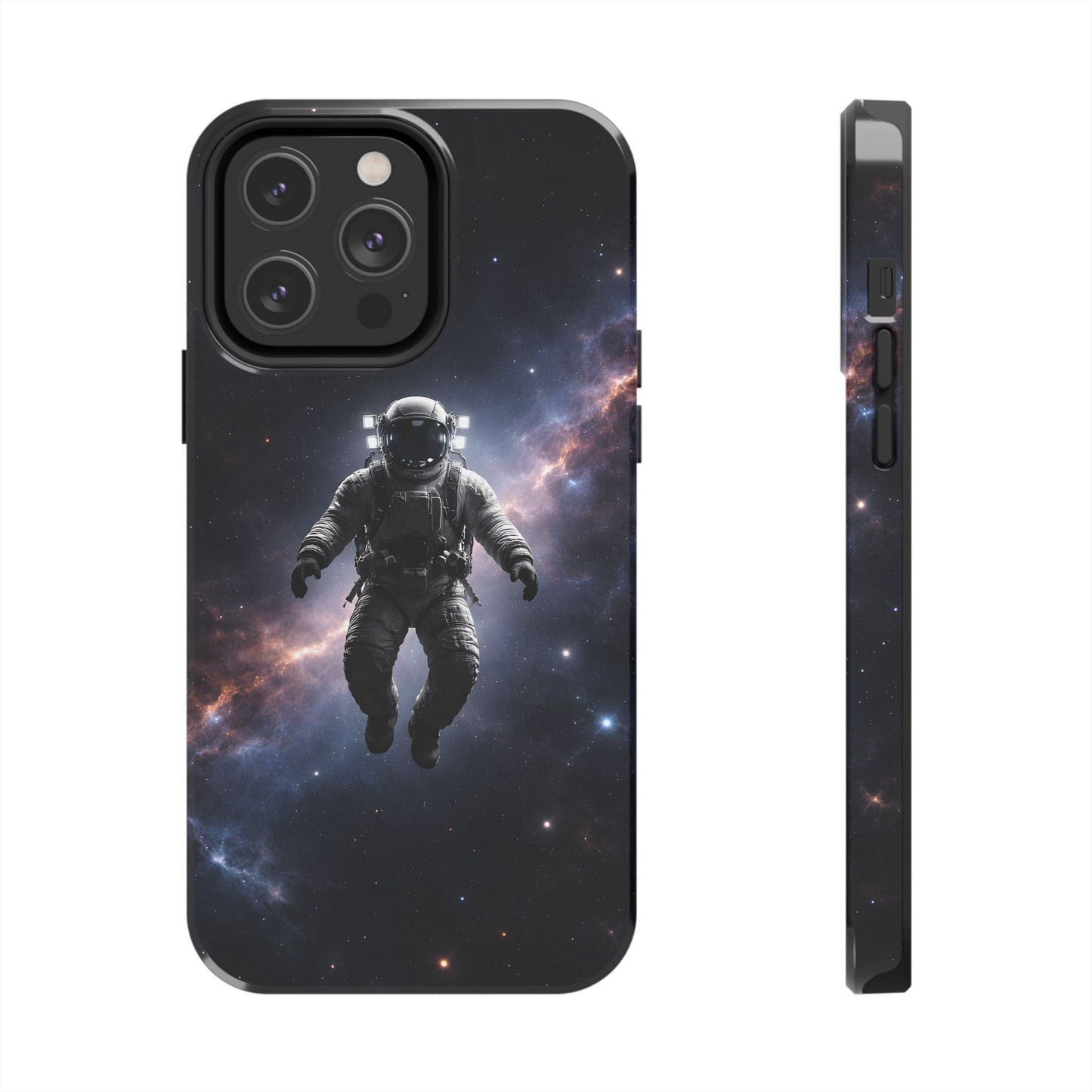 Deep Space Nebula Astronaut Tough Case - Realistic Galactic Cover for iPhone & Samsung