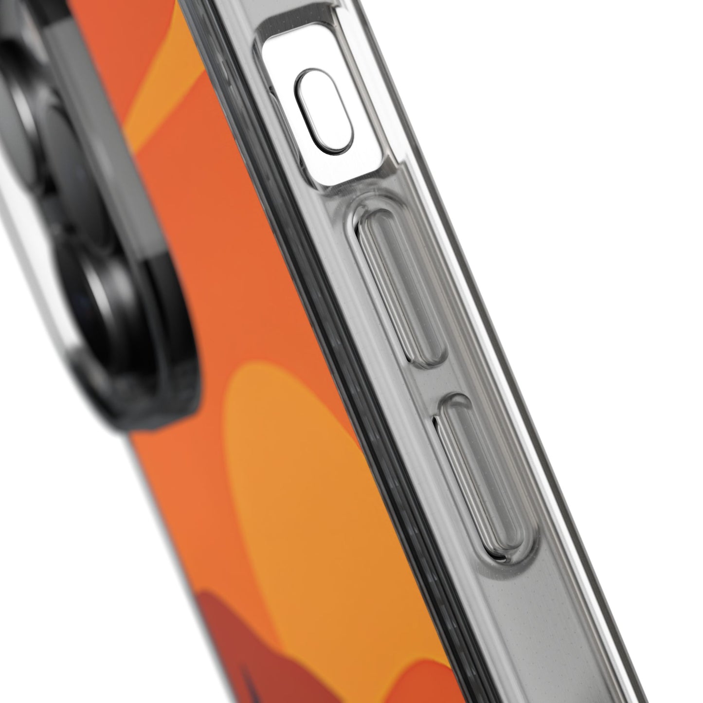 Clear Sunset Train Phone Case - Minimalist Travel Aesthetic Transparent Cover