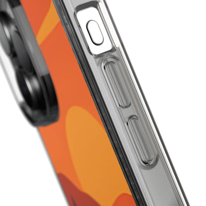Clear Sunset Train Phone Case - Minimalist Travel Aesthetic Transparent Cover