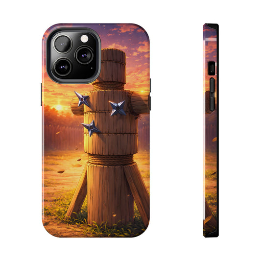 Sunset Ninja Training Tough Case - Shuriken Dojo Cover for iPhone & Samsung