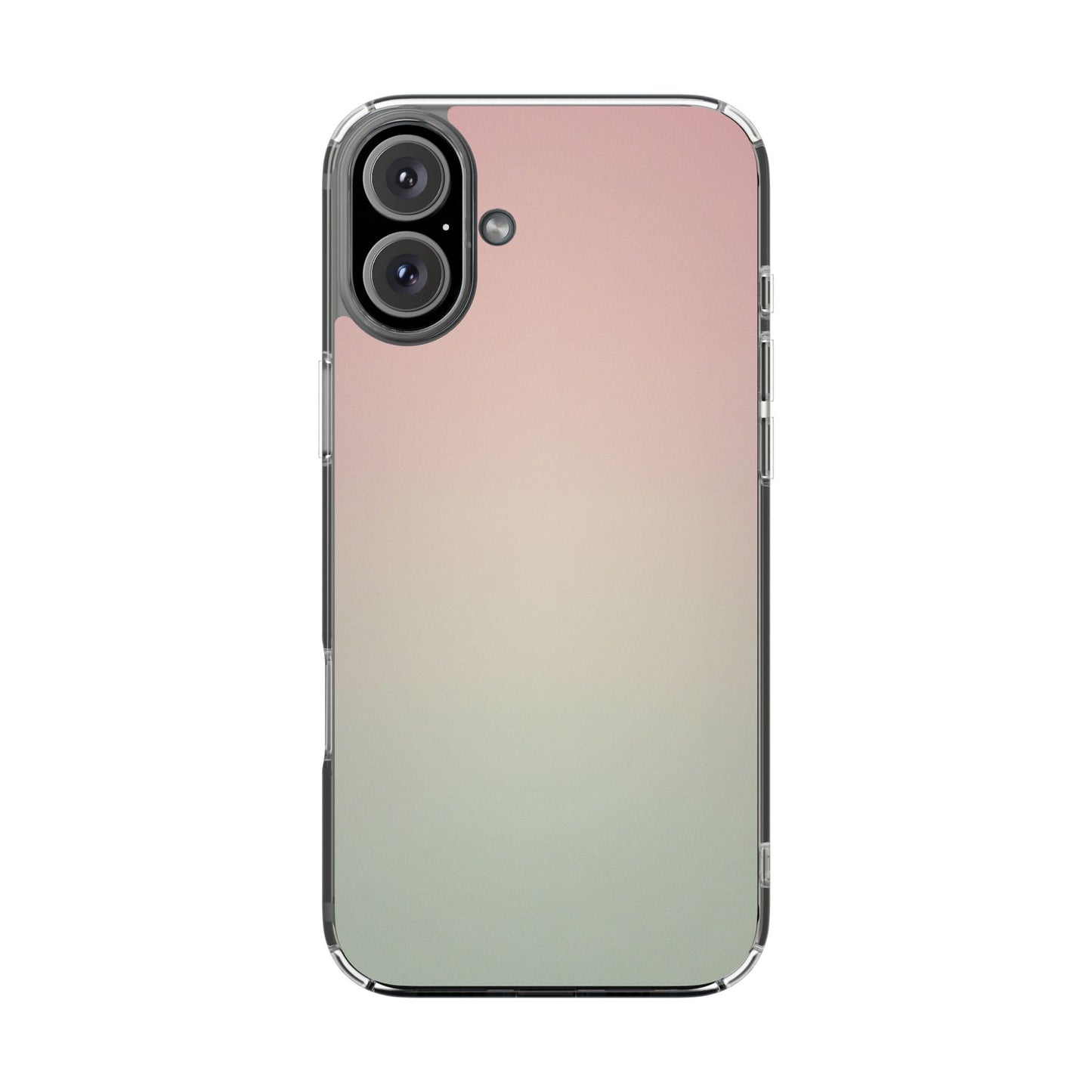 Ethereal Dawn Aura Clear Case - MagSafe Compatible Pastel Gradient