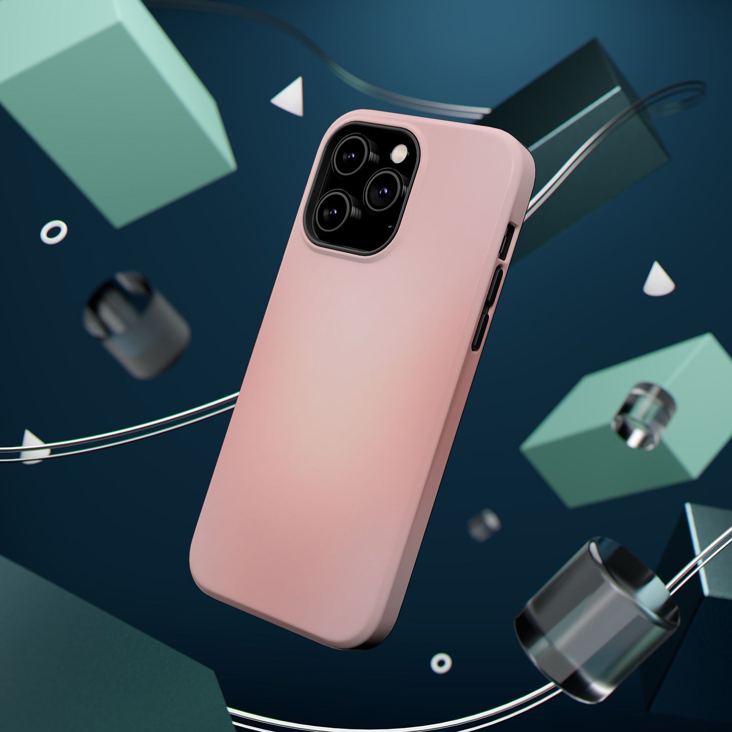 Soft Rose Gradient Magnetic Impact Case