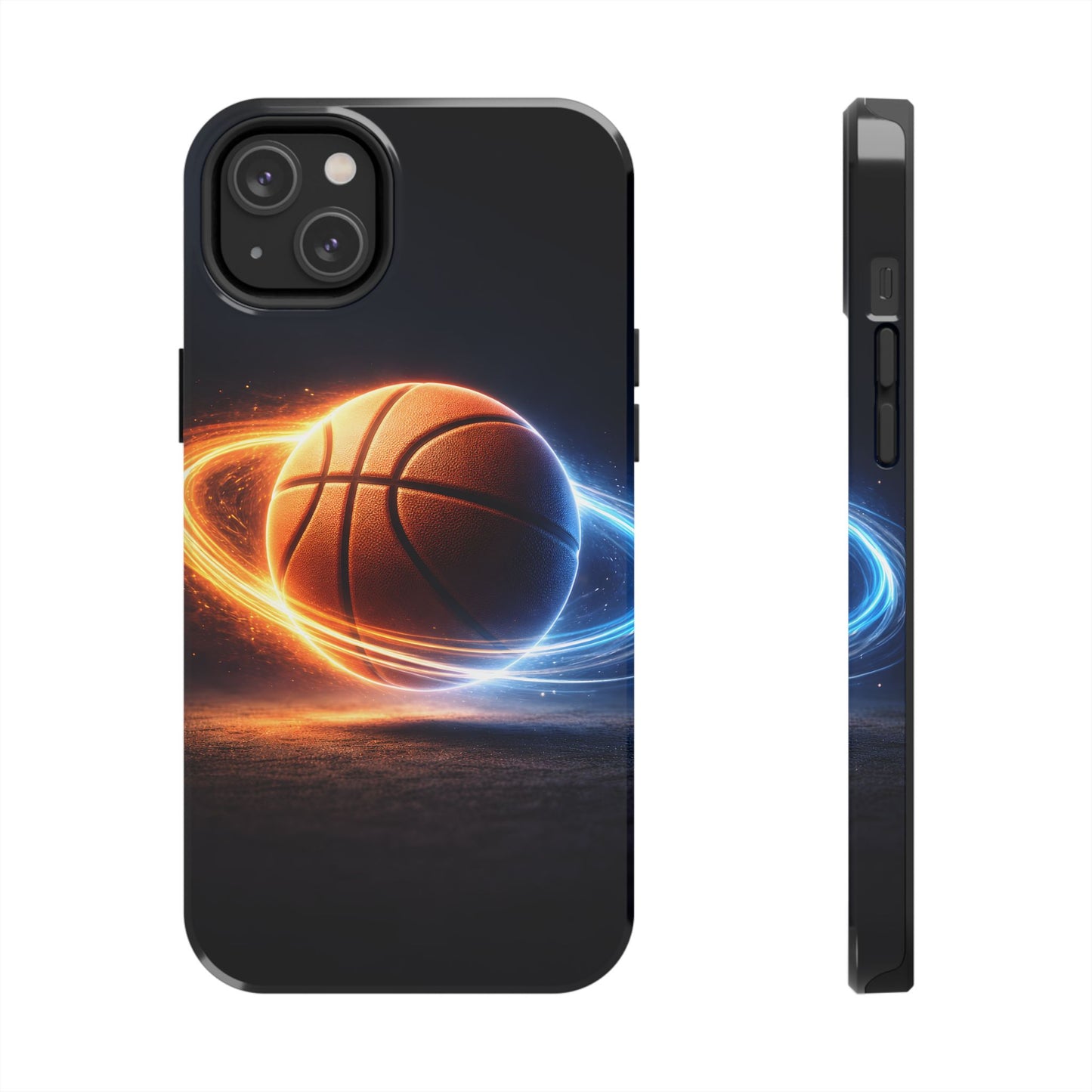 Cosmic Basketball Energy Tough Case - Neon Rings Athletic Cover for iPhone & Samsung