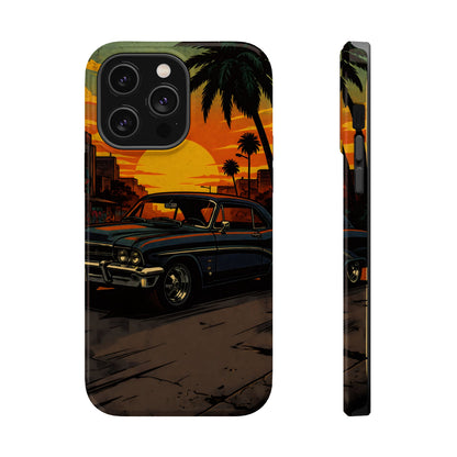 West Coast Lowrider: Retro Sunset Classic Car MagSafe Case