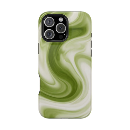 Green Marble Magnetic Impact-Resistant Phone Case