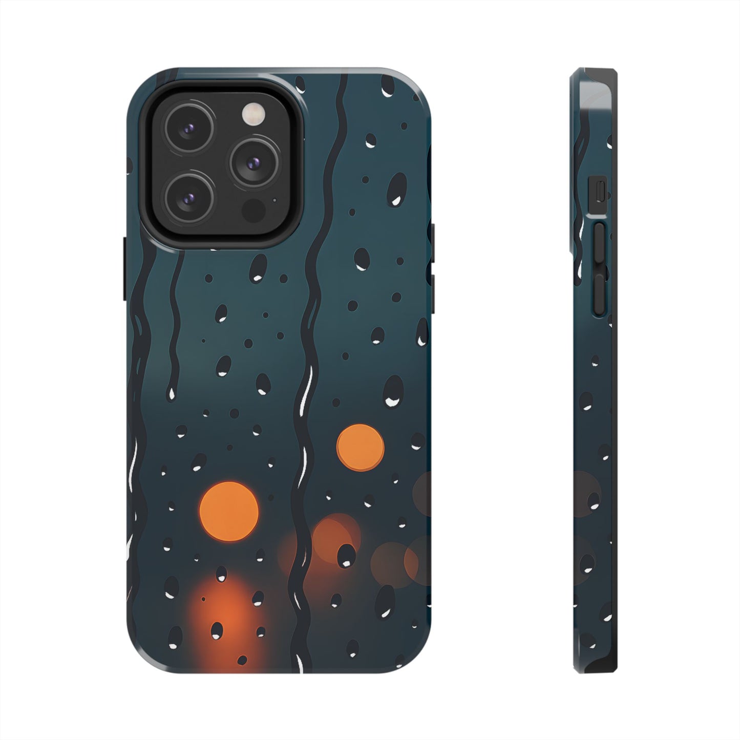 Rainy City Night Tough Case - Moody Urban Aesthetic Phone Cover