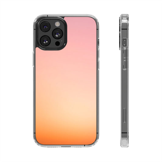 Sunset Aura Clear Case - MagSafe Compatible Warm Gradient Cover