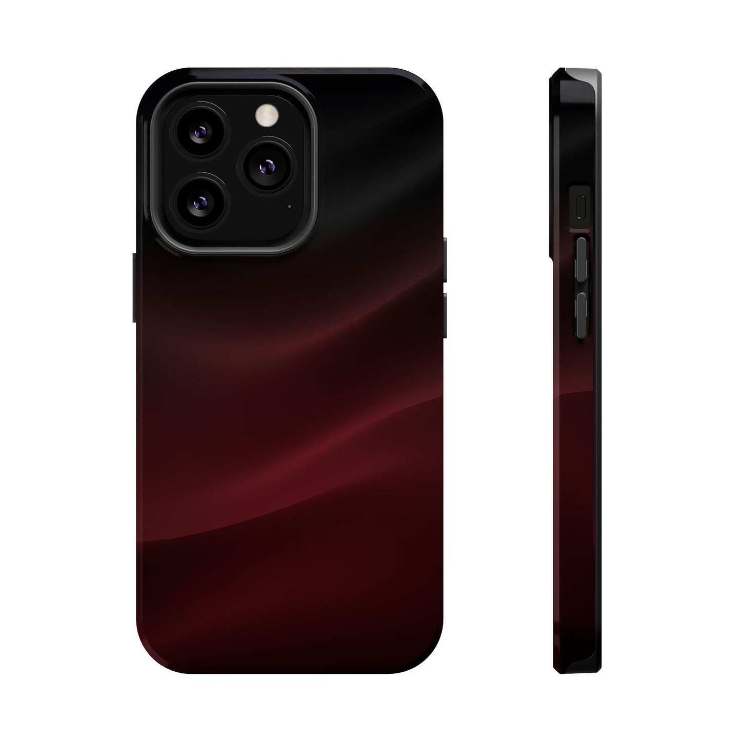 Sleek Burgundy Flow Magnetic Impact Case