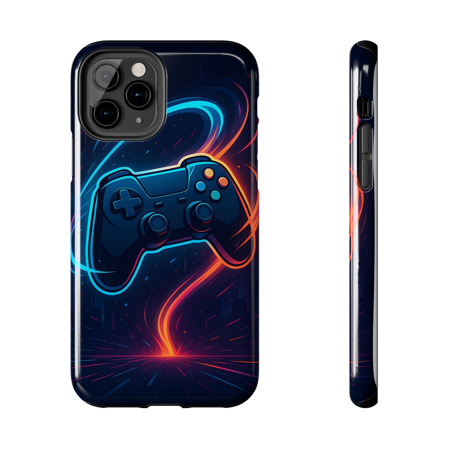 Neon Controller Gaming Tough Case - Electric Energy Cover for iPhone & Samsung