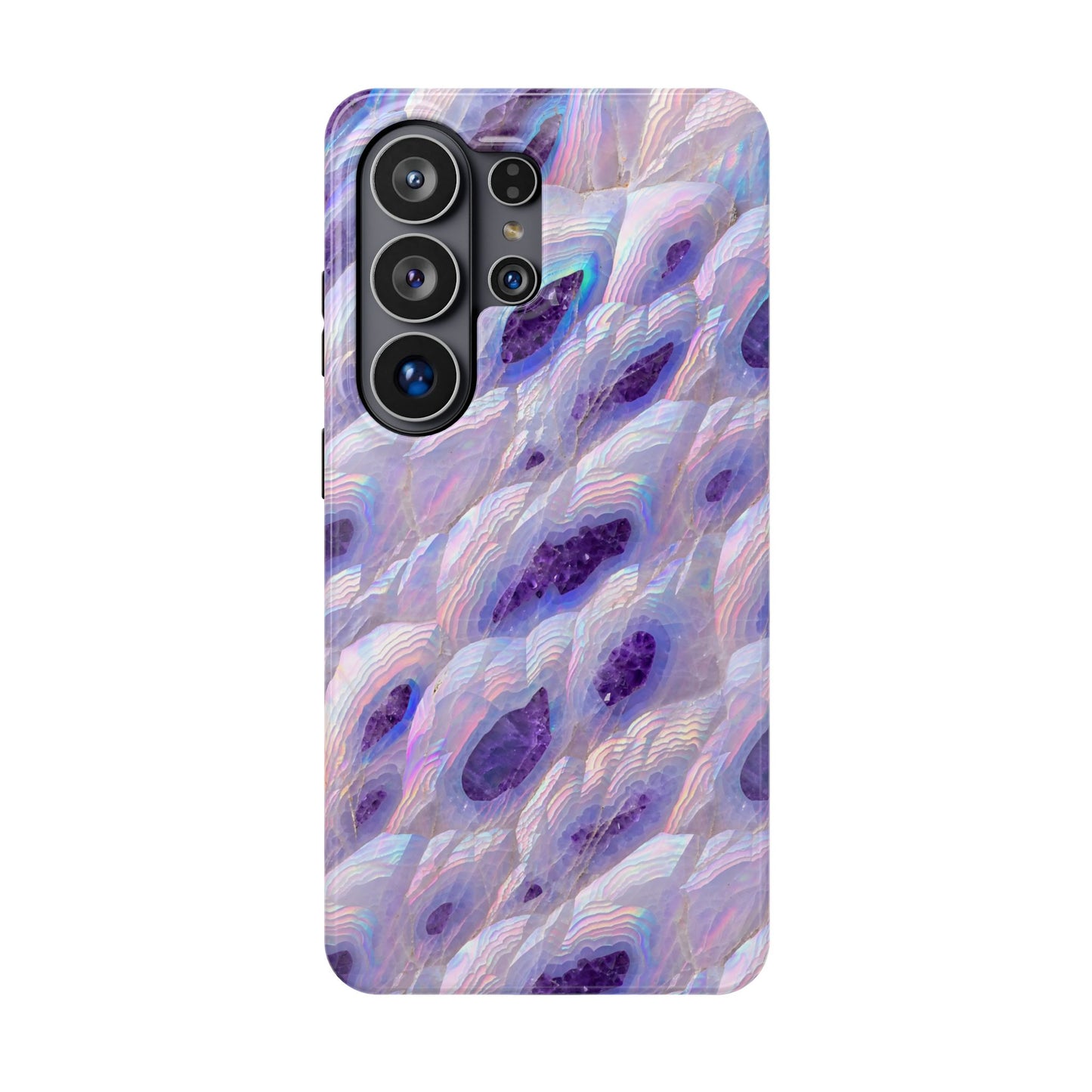 Amethyst Geode: Iridescent Purple Crystal MagSafe Case
