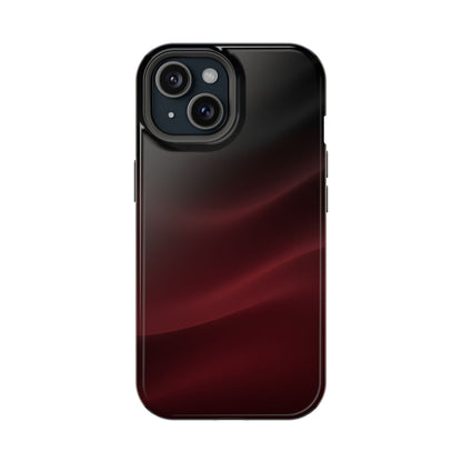 Sleek Burgundy Flow Magnetic Impact Case