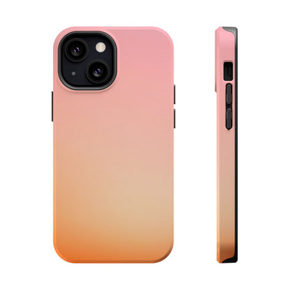 Pink to Orange Sunset Gradient Magnetic Impact Case