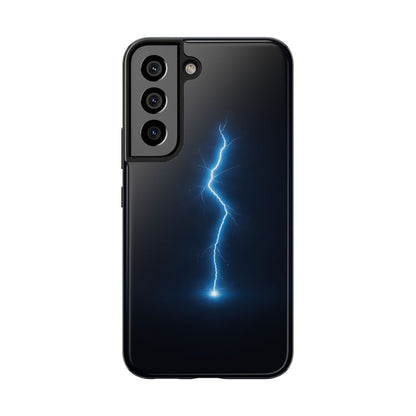 Blue Lightning Bolt Tough Case - Deep Sky Electric Cover for iPhone & Samsung