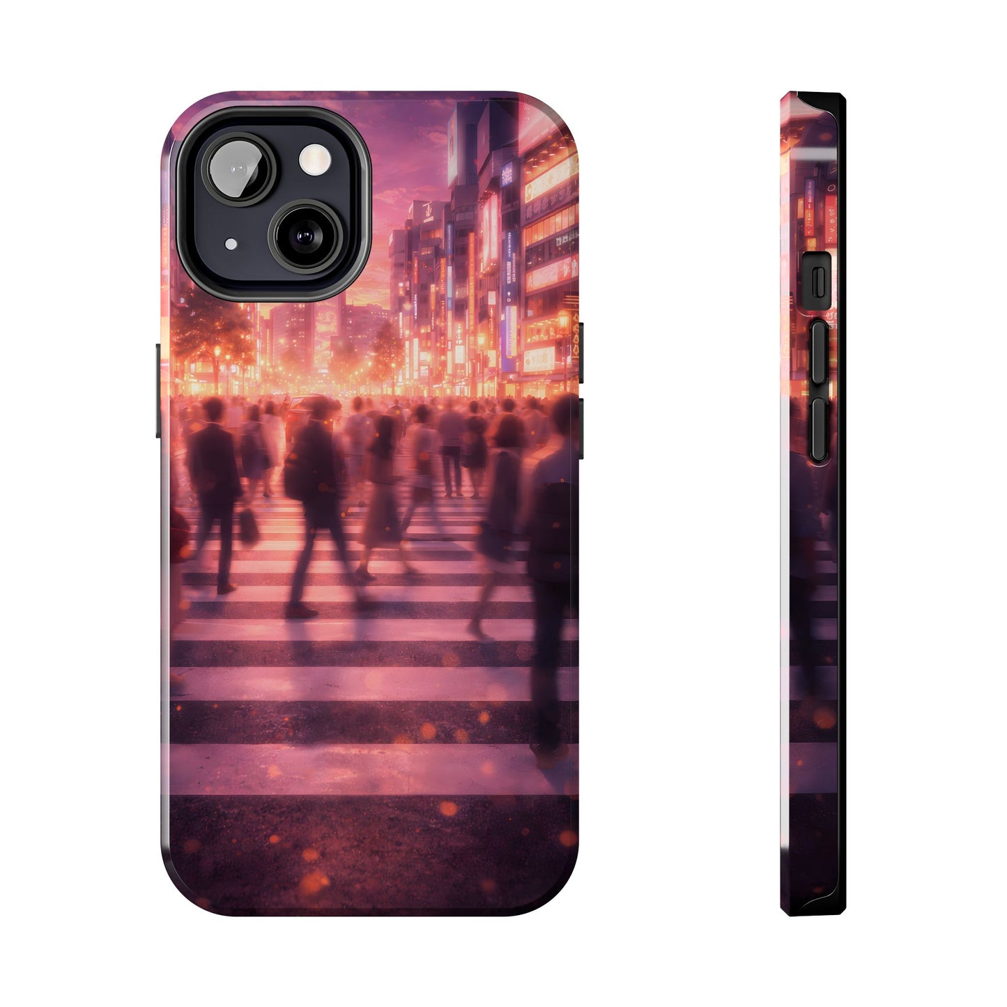 Tokyo Twilight Crossing Tough Case - Urban Japan Skyline Cover for iPhone & Samsung