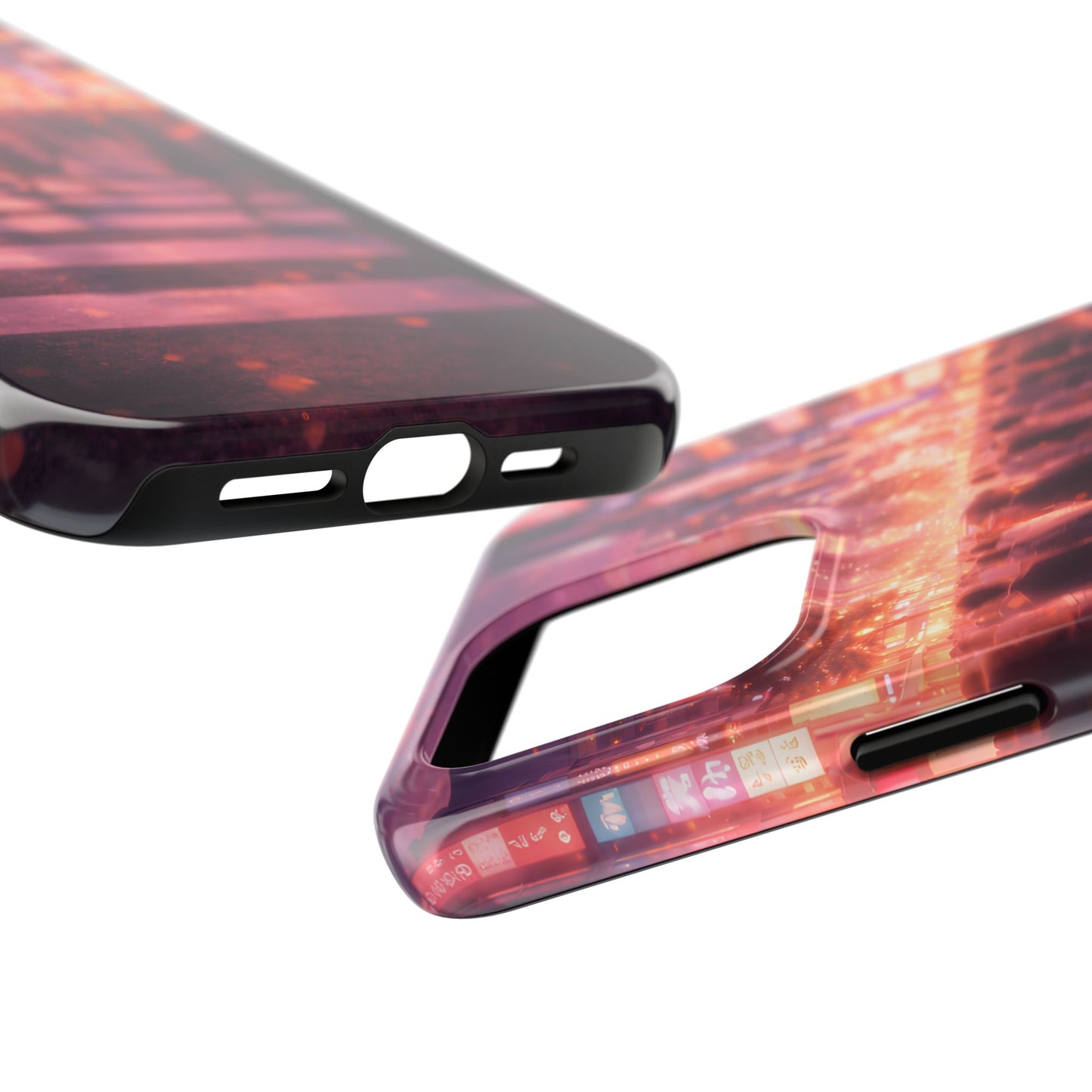 Tokyo Twilight Crossing Tough Case - Urban Japan Skyline Cover for iPhone & Samsung