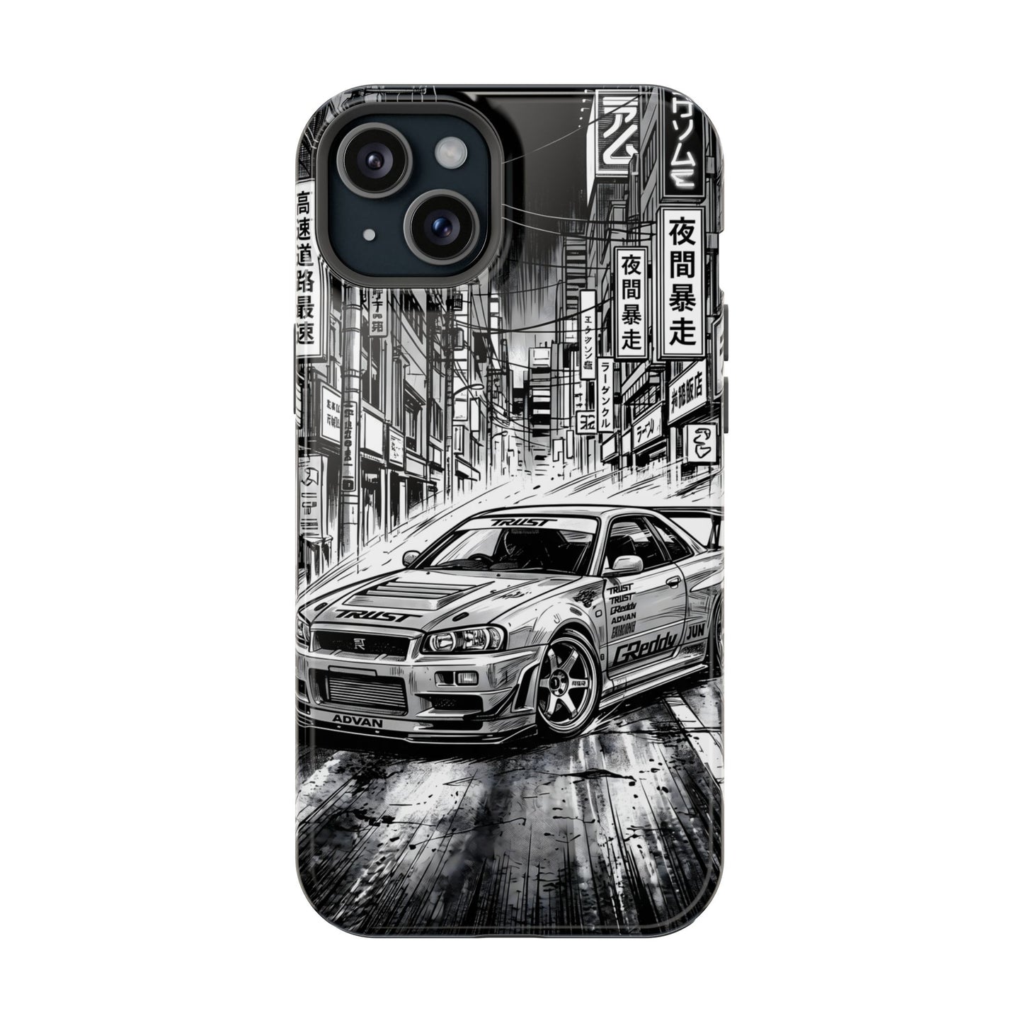JDM Skyline Tokyo Drift Magnetic Impact Case