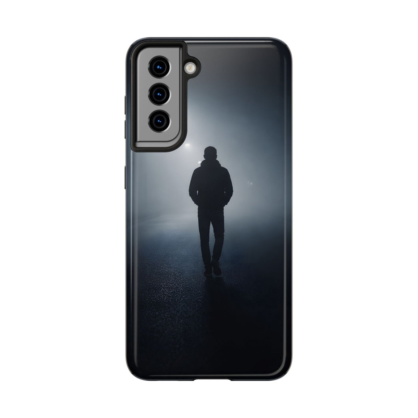 Foggy Night Silhouette Tough Case - Urban Mystery Cover for iPhone & Samsung