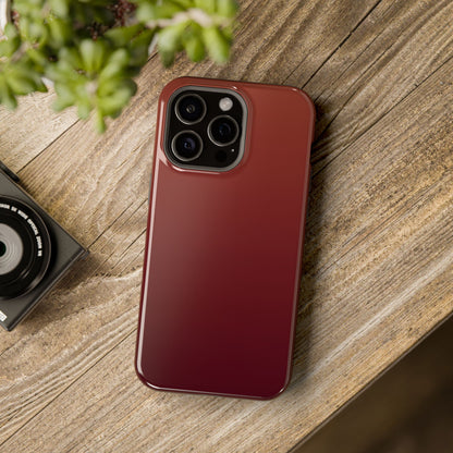 Black Cherry Ombre: Deep Burgundy Gradient MagSafe Case