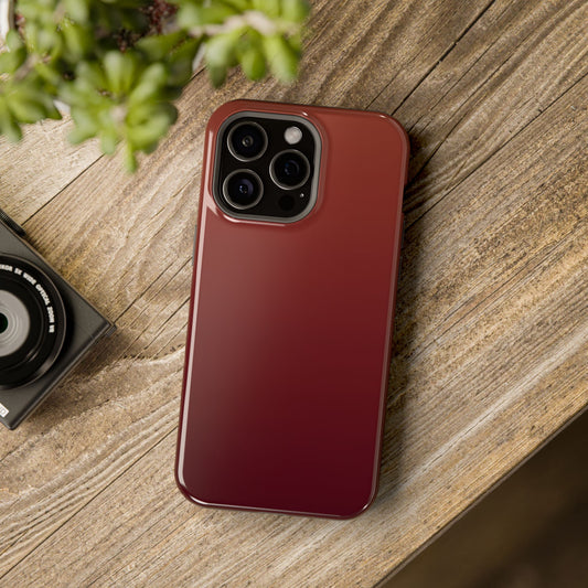 Black Cherry Ombre: Deep Burgundy Gradient MagSafe Case